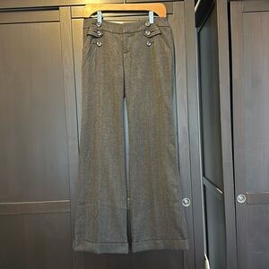 Anthropologie Cuffed Wide Leg Trousers size 2
